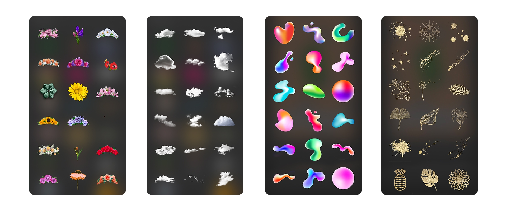 graphics to add to photo montage in Bazaart