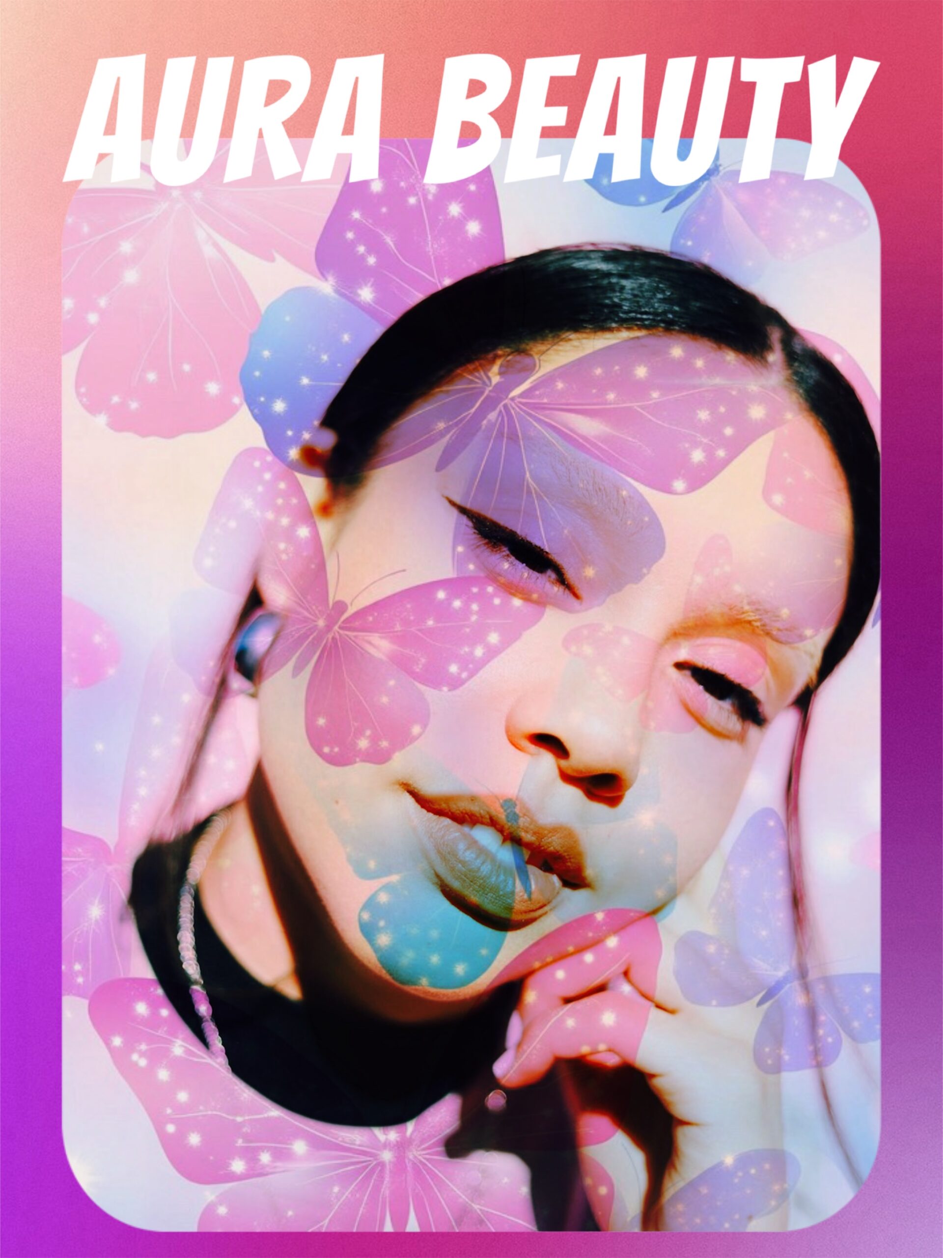 Aura Beauty trend surreal 2025 social media design trends template