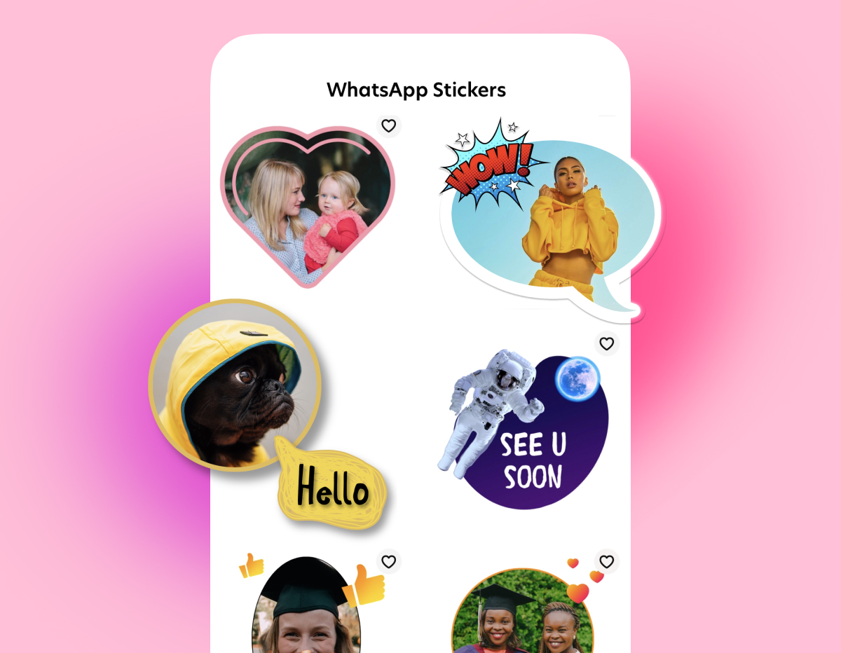 Add text and graphics to your WhatsApp stickers with Bazaart